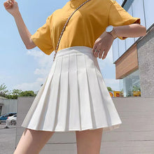 Load image into Gallery viewer, Women Pleated Skirt Girls Dance Mini Skirts Cute Japanese School Uniforms Ladies Jupe Kawaii Skirt Preppy Style Plaid Skirts