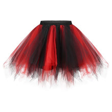 Load image into Gallery viewer, Women Princess Midi Fairy Tulle Skirt Ballet Dance Tutu Fluffy Skirts Womens Lolita Petticoat Femme Party Puffy Skirts Adult