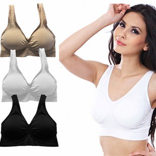 Women Rimless Bras Underwear Wireless Bra Seamless Bra Plus Size white black Khaki 4XL 5XL