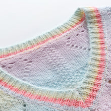 Load image into Gallery viewer, Women&#39;S Autumn And Winter Tops Hollow Stitching Casual Loose Knitting Multicolor Pullover Pullover Sweater