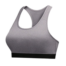 Load image into Gallery viewer, Women&#39;S Racerback Sports Crop Top Padded Push Up High Impact Workout Sportswear Running Female Backless Crop Tops
