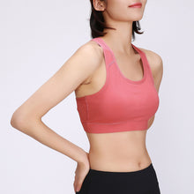 Load image into Gallery viewer, Women&#39;S Racerback Sports Crop Top Padded Push Up High Impact Workout Sportswear Running Female Backless Crop Tops