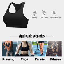 Load image into Gallery viewer, Women&#39;S Racerback Sports Crop Top Padded Push Up High Impact Workout Sportswear Running Female Backless Crop Tops