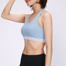 Load image into Gallery viewer, Women&#39;S Racerback Sports Crop Top Padded Push Up High Impact Workout Sportswear Running Female Backless Crop Tops