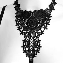 Load image into Gallery viewer, Women See Through Sheer Floral Lace Lingerie Exotic Adjustable Straps Nightclub Halter Open Cups Bra Push Up Underwire Bra Tops