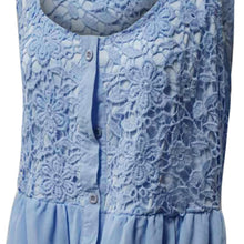 Load image into Gallery viewer, Women Sexy A-Line Solid V-Neck Sleeveless Lace Patchwork Casual Dress Women Tank Vest Mini Dress White Black Dress платье летнее