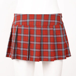 Women Sexy Lady Plaid Skirt Schoolgirl Sleepwear Mini Skirts Night Preppy Scottish Grid Pleated Miniskirt Fancy Parties Clubwear