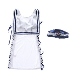 Women Sexy Lingerie Navy Costume Sailor Girl Uniform Halloween Carnival Party Fancy Dress Outfit School Girl Costume Maid Dress