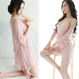 Women Sexy Nightgown Sleepwear Pyjamas Sexy Set Nightdress Nightwear Sexy Woman Nightie Bathrobe Female Nightdress Home Clothes