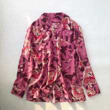 Load image into Gallery viewer, Women Shirt 2021 Spring and Summer New Ladies Stitching 100% Silk Suit Collar Long-sleeved Shirt