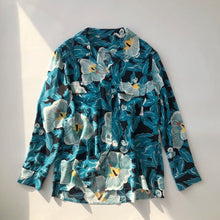 Load image into Gallery viewer, Women Shirt 2021 Spring and Summer New Ladies Stitching 100% Silk Suit Collar Long-sleeved Shirt