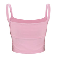 Load image into Gallery viewer, Women Short Sexy Club Pink Camis Summer 2020 Female Sleeveless Strapless Party Beach Crop Top Femme Streetwear Tops