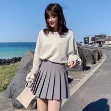 Load image into Gallery viewer, Women Skirt Fashion High Waist Pleated Skirt Sweet Cute Girls Dance Mini Skirt Cosplay Preppy Uniform School Short Skirts XS-3XL