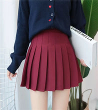 Load image into Gallery viewer, Women Skirt Fashion High Waist Pleated Skirt Sweet Cute Girls Dance Mini Skirt Cosplay Preppy Uniform School Short Skirts XS-3XL