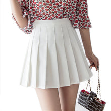 Load image into Gallery viewer, Women Skirt Fashion High Waist Pleated Skirt Sweet Cute Girls Dance Mini Skirt Cosplay Preppy Uniform School Short Skirts XS-3XL