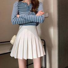 Load image into Gallery viewer, Women Skirt Fashion High Waist Pleated Skirt Sweet Cute Girls Dance Mini Skirt Cosplay Preppy Uniform School Short Skirts XS-3XL