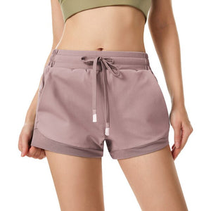 Women Sport Shorts Comfortable Breathable Quick Dry Elastic Waistband High Waist Fitness Gym Workout Running  Short Pants
