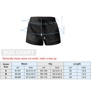 Women Sport Shorts Comfortable Breathable Quick Dry Elastic Waistband High Waist Fitness Gym Workout Running  Short Pants