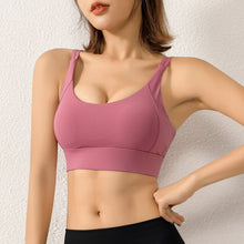 Load image into Gallery viewer, Women Sports Tank Tops Push-up Shockproof Quick Dry Padded Crop-Top Breathable Tank-Top Workout Fitness Running Crop Tops