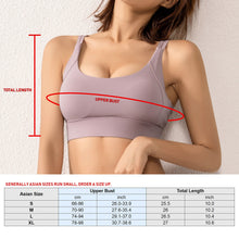 Load image into Gallery viewer, Women Sports Tank Tops Push-up Shockproof Quick Dry Padded Crop-Top Breathable Tank-Top Workout Fitness Running Crop Tops