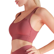 Load image into Gallery viewer, Women Sports Tops  Mesh Splicing Breathable Elastic Removable Pad Bodycon Shakeproof Running Workout Feminino Vest