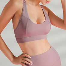 Load image into Gallery viewer, Women Sports Tops Wireless Hollow Out Mesh Racer Back Crop Top Breathable Quick-Dry Tops Fitness Cropped Feminino