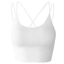 Load image into Gallery viewer, Women Sports Tops Yoga Running Workout Crop Top Fitness Vest Breathable Quik Dry  Padded Non-wire Tank Tops for Gym Home Streets