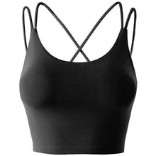 Load image into Gallery viewer, Women Sports Tops Yoga Running Workout Crop Top Fitness Vest Breathable Quik Dry  Padded Non-wire Tank Tops for Gym Home Streets