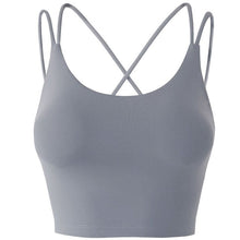 Load image into Gallery viewer, Women Sports Tops Yoga Running Workout Crop Top Fitness Vest Breathable Quik Dry  Padded Non-wire Tank Tops for Gym Home Streets