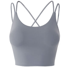 Load image into Gallery viewer, Women Sports Tops Yoga Running Workout Crop Top Fitness Vest Breathable Quik Dry  Padded Non-wire Tank Tops for Gym Home Streets