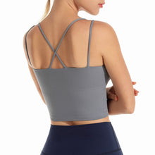 Load image into Gallery viewer, Women Sports Tops Yoga Running Workout Crop Top Fitness Vest Breathable Quik Dry  Padded Non-wire Tank Tops for Gym Home Streets