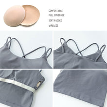 Load image into Gallery viewer, Women Sports Tops Yoga Running Workout Crop Top Fitness Vest Breathable Quik Dry  Padded Non-wire Tank Tops for Gym Home Streets