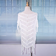 Load image into Gallery viewer, Women Summer Boho Beach Cover Ups Swimwear Feminino Embroidery Blouse White Lace Camisa Feminina 2021 Mini Dress Outerwear