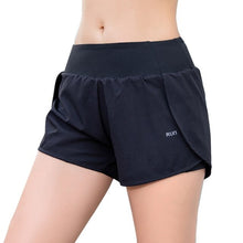 Load image into Gallery viewer, Women Summer Two Layers Anti-Exposure Running Shorts Fashion Mid-Rise Breathable Loose Fitness Quick Dry Shorts