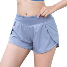 Load image into Gallery viewer, Women Summer Two Layers Anti-Exposure Running Shorts Fashion Mid-Rise Breathable Loose Fitness Quick Dry Shorts