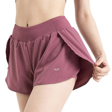 Load image into Gallery viewer, Women Summer Two Layers Anti-Exposure Running Shorts Fashion Mid-Rise Breathable Loose Fitness Quick Dry Shorts