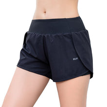 Load image into Gallery viewer, Women Summer Two Layers Anti-Exposure Running Shorts Fashion Mid-Rise Breathable Loose Fitness Quick Dry Shorts