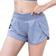 Load image into Gallery viewer, Women Summer Two Layers Anti-Exposure Running Shorts Fashion Mid-Rise Breathable Loose Fitness Quick Dry Shorts