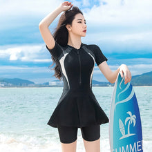 Load image into Gallery viewer, Women Swimsuit Plus Size Swimwear 2023 New One Piece Bathing Suit With Skirt Ropa Mujer Verano Conservative Beachwear