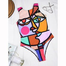 Load image into Gallery viewer, Women Swimwear Pop Art One Piece Swimsuit Female Monokini Swimming Suits Bathing Suits Print Swimsuits For Women Swimwear Beach