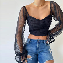 Load image into Gallery viewer, Women Top Chiffon 2021 New Sexy Fashion Strapless  Crop Tops Short White Black Purple Pink Square Collar Polyester