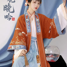 Load image into Gallery viewer, Women Traditional Chinese Style Hanfu Retro Embroidery Fairy Princess Dress Folk Dance Party Outfits Qipao Cosplay Costume Set