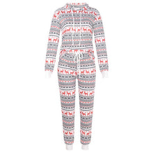 Load image into Gallery viewer, Women Winter Christmas Printed Pajama Sets Full Sleeve Suit Fashion Family Adult New Year Clothes Top Pants Xmas Sleepwear