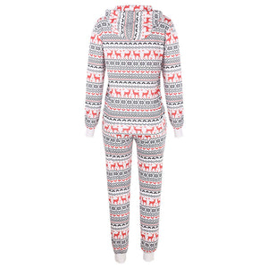 Women Winter Christmas Printed Pajama Sets Full Sleeve Suit Fashion Family Adult New Year Clothes Top Pants Xmas Sleepwear