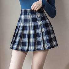 Load image into Gallery viewer, Women Zipper High Waist School Girl Pleated Plaid Skirt Sexy Mini Skirt Plus Size Harajuku Short Skirt New Korean Plaid Skirt