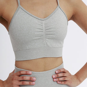 Women fitness bra Bralette Tops solid Tight Push Up Bra Strap Running Shockproof Bras For Women