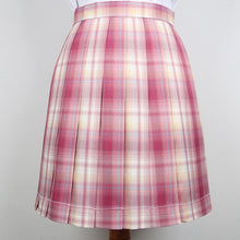 Load image into Gallery viewer, Women high waisted pink plaid pleated skirt harajuku cute kawaii y2k sexy mini a line skirts girl dark academia cosplay clothes