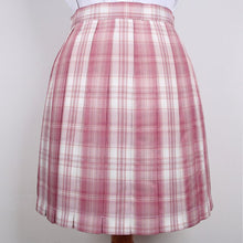 Load image into Gallery viewer, Women high waisted pink plaid pleated skirt harajuku cute kawaii y2k sexy mini a line skirts girl dark academia cosplay clothes