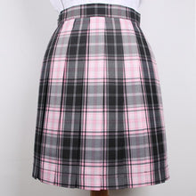 Load image into Gallery viewer, Women high waisted pink plaid pleated skirt harajuku cute kawaii y2k sexy mini a line skirts girl dark academia cosplay clothes