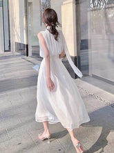 Load image into Gallery viewer, Women&#39;s  2022 Spring And Summer New Style Gentle Elegant Long Skirt High Collar Sleeveless Fashion Sexy Dress